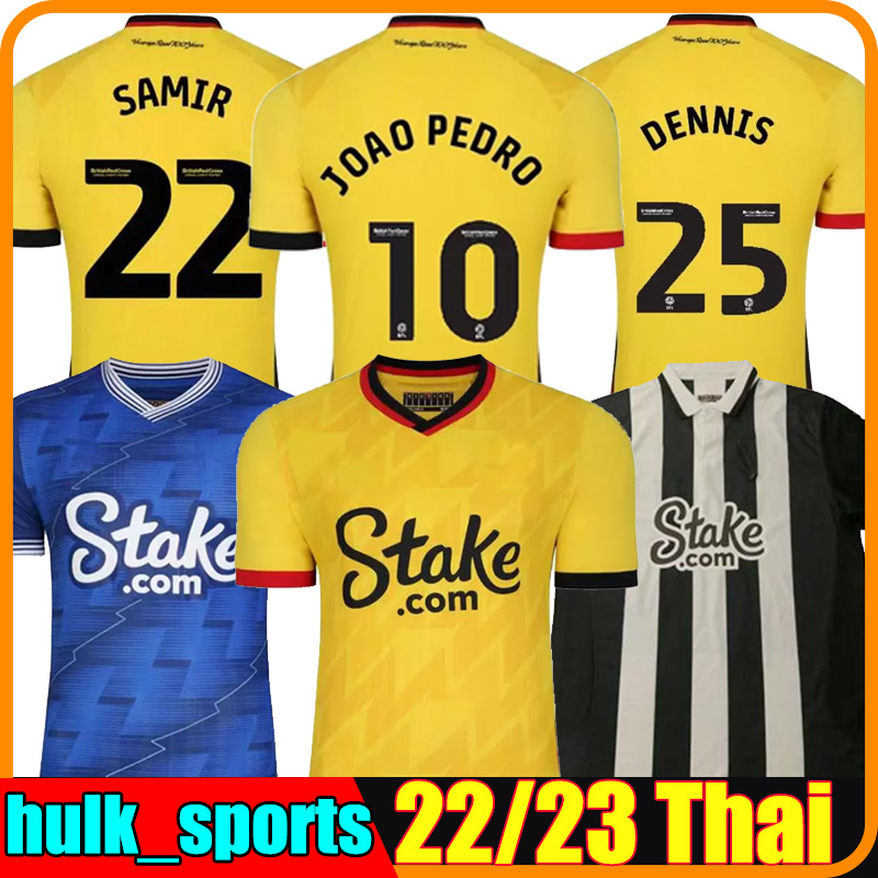 

22/23 The Hornets JOAO PEDRO Soccer Jerseys SARR DENNIS football shirts 2022 2023 LOUZA SEMA MASINA home away third Top thailand quality jersey uniforms, Wotefude 21-22 away