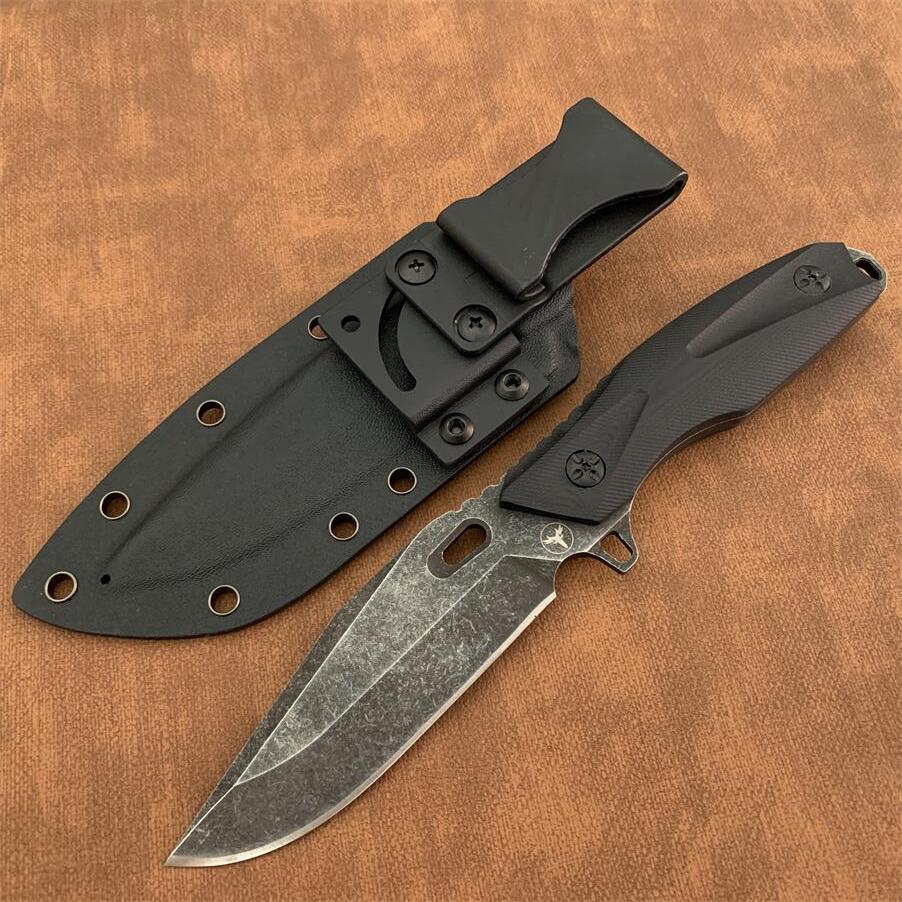 

Pohl Force & Lionsteel Fixed Blade Knife DC53 Steel Outdoor Tactical Knife Survival Camping Tools Collection Hunting Knives