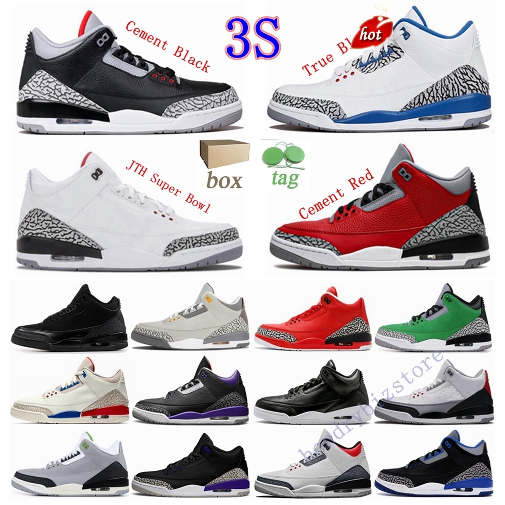 

2022 Popular 3 Pine Green Basketball Shoes UNC Mens 3S Jth Nrg Super Bowl Justin Black Timberlake Sneakers Womens Racer Blue Court Puple Cement, 18