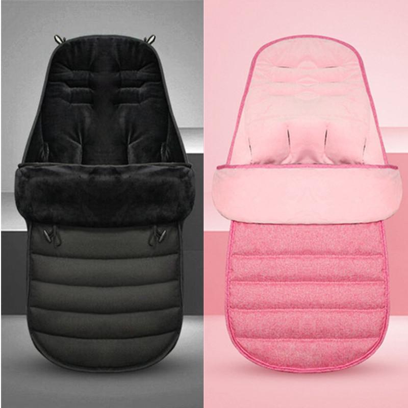 

Stroller Parts & Accessories Winter Thick Warm Sleeping Bags Windproof Baby Sleepsack Envelope For Born Infant Cushion Footmuff PramStroller