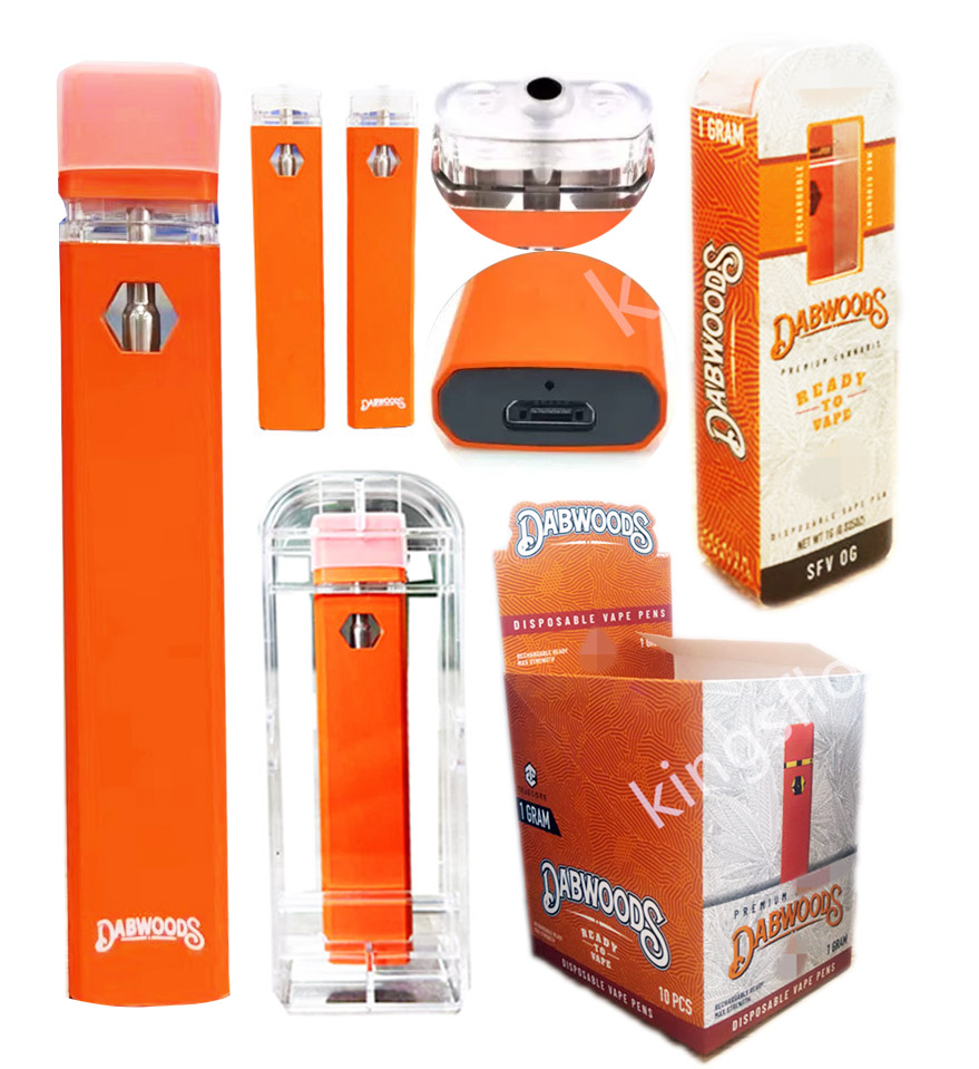

Debwoods Disposable Vape Pen E-cigarettes 1ML Empty Cartridge Ecigs USB Rechargeable Vapor with Packaging