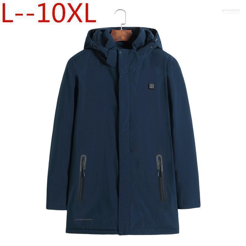 

Men's Down & Parkas 10XL 9XL 8XL 6XL Jacket Warm Fashion Casual Parka Electric Heat Coat Men For Winter Overcoat1 Guin22, Black