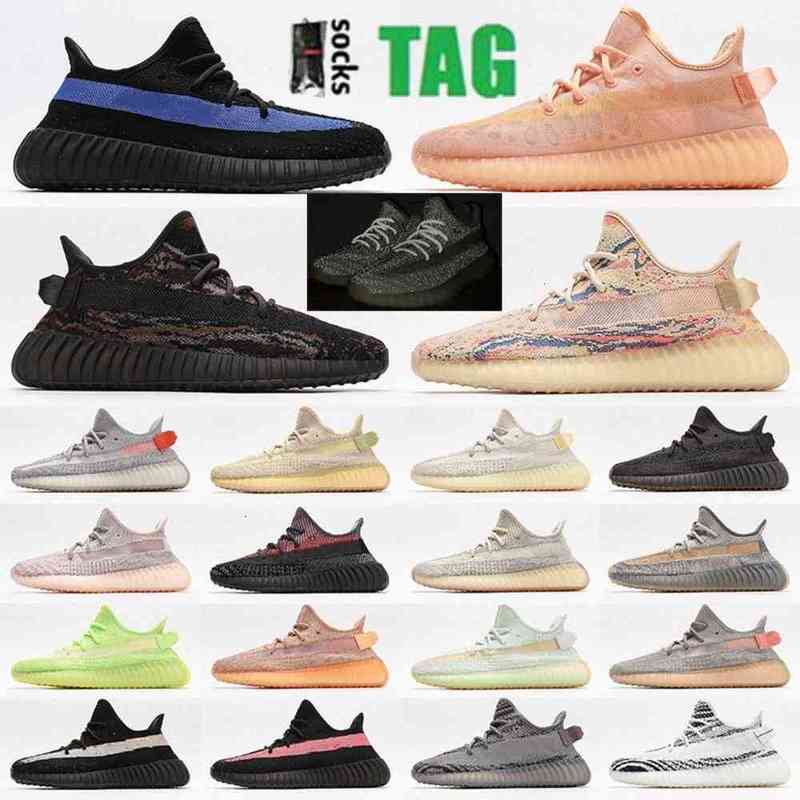 

2022 V2 mono Static Reflective Running shoes 3M Belgua 2.0 Semi Frozen Butter Yellow Blue Top Quality Designer MX Oat Tailgate Static Men BOOST