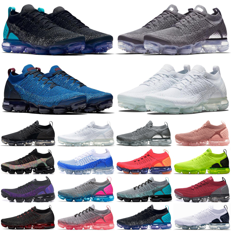 

2.0 men women casual shoes fly knit triple black mens trainers sports Sneakers runners discount, #1 black white 36-45