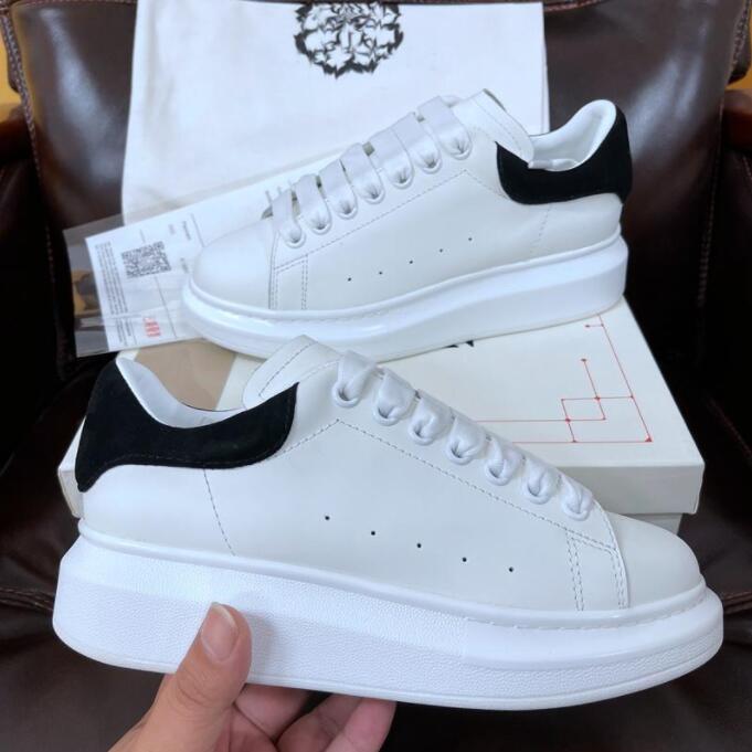 2022 haute qualité designer hommes femmes femmes blanc hommes chaussures en cuir espadrilles appartements plate-forme surdimensionné espadrille d