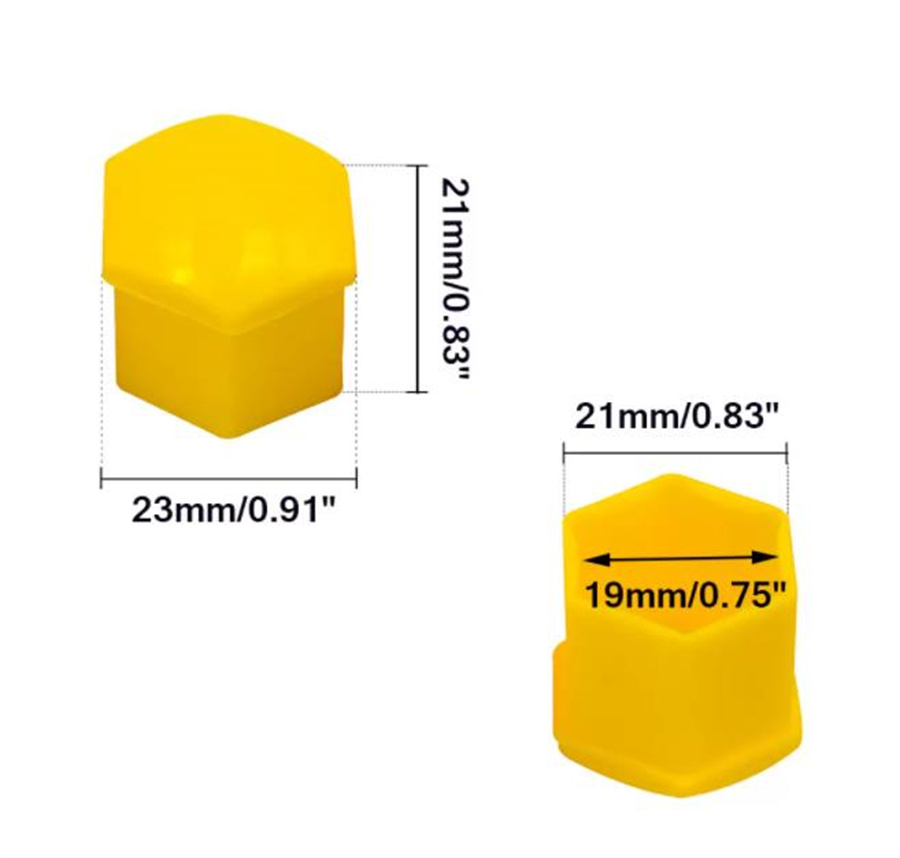 

Other Auto Parts 20pcs 19mm Car Wheel Nut Bolt Head Cover Cap Protective Caps Tire Screws Exterior Decoration