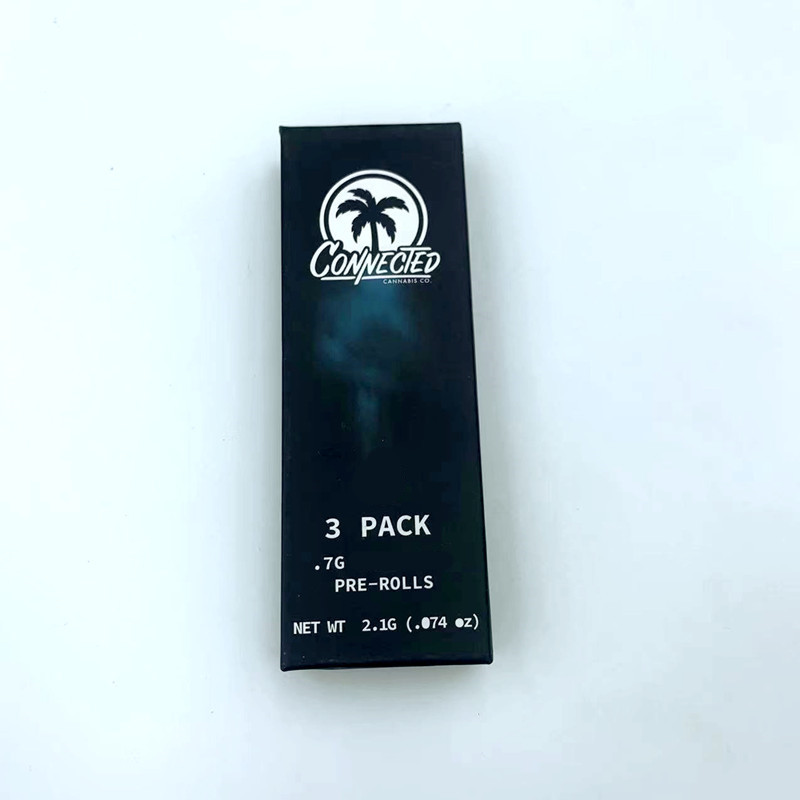 

Connected preroll joints 3pack 2.1 gram paper box packaging