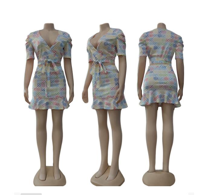 

22GG Womens Designer Clothing Tracksuits Summer Baseball Suit Letter Printed Short Sleeve Skirt Outfits Two Piece Sportswear, 03