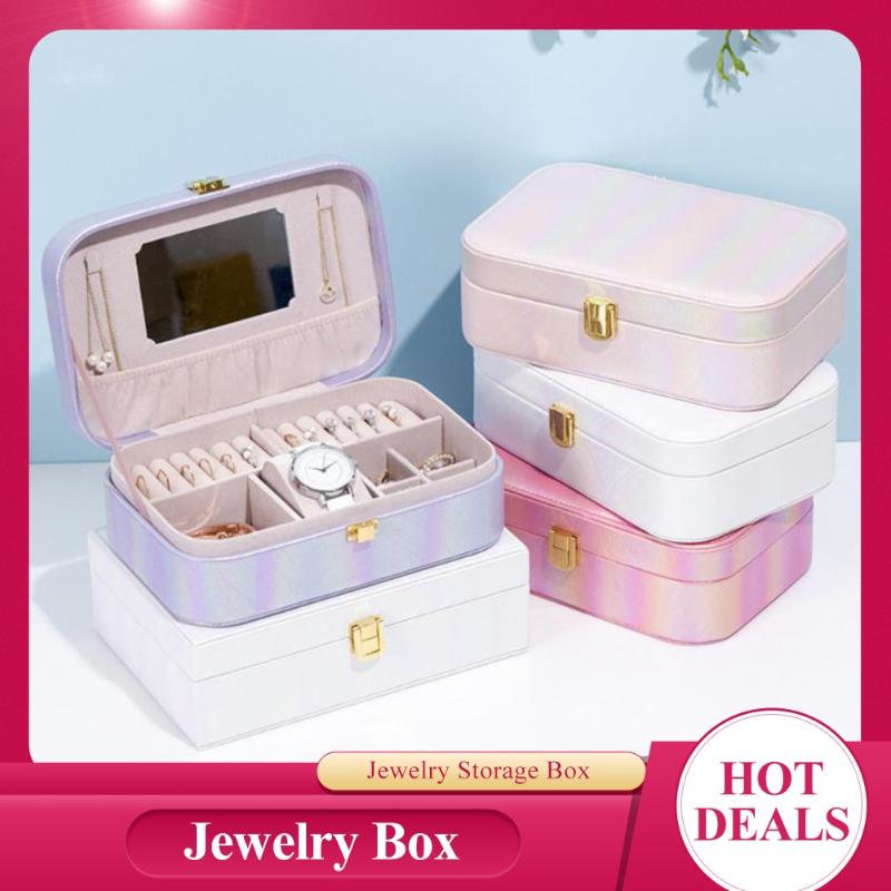 

Jewelry Pouches Bags Storage Box 2022 Necklace Earrings Rings Display Organizer Case Women Gift Simple Portable BoxJewelry