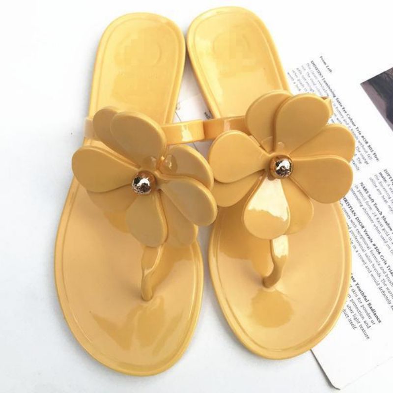 

Women Shoes Flip Flops Designer Slipper Flower Summer Classic Fashion Comfortable Beach Casual Beautiful Sliders HM513, Clear