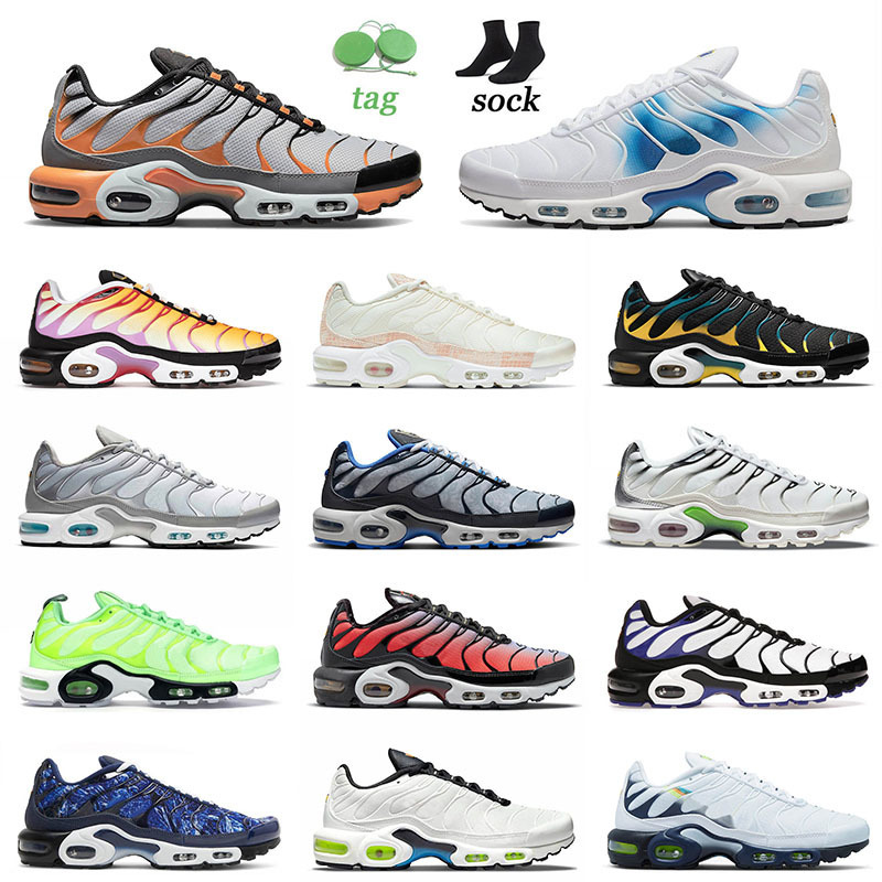 

tn plus mens women running shoes size 12 sneakers spray grey black orange university blue special sherbert mean green sports trainers, A1 triple black 36-46