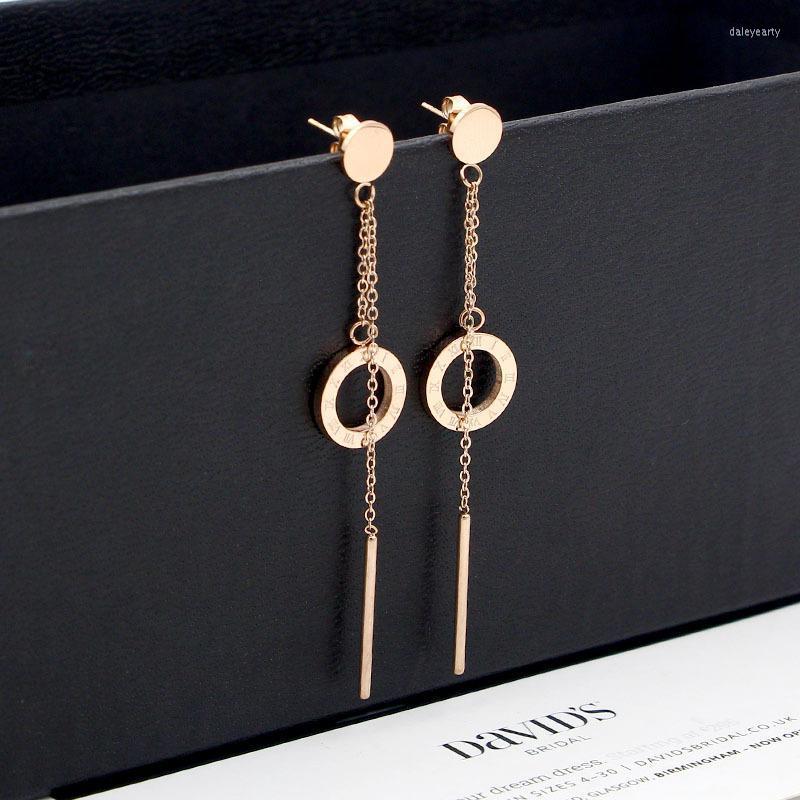 

Stud Fashion Tassel Roman Alphabet Long Section Shell Earrings Jewelry For Women The Gift K303Stud Dale22