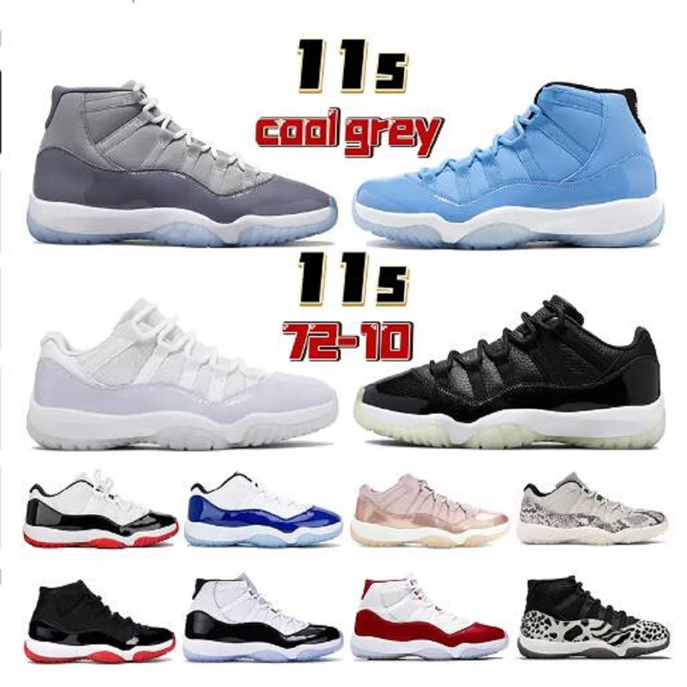 

Newset 11 11s cool grey 72-10 Basketball shoes Men Women sneakers 25th Anniversary cherry low pure violet legend blue Concord Bred citrus pantone mens Trainers, # 33