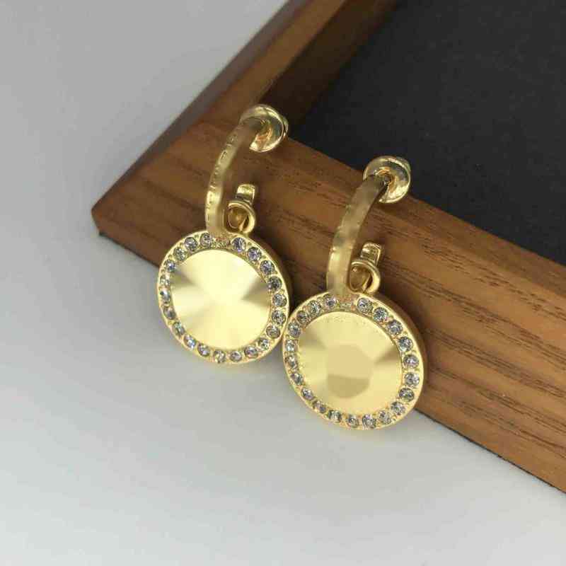 

Vers Designer Earrings Classic Medusa Gold Plated Pendant Earrings High Quality Original Jewelry European and American Hip Hop Accessories Fashion Gifts Women 889