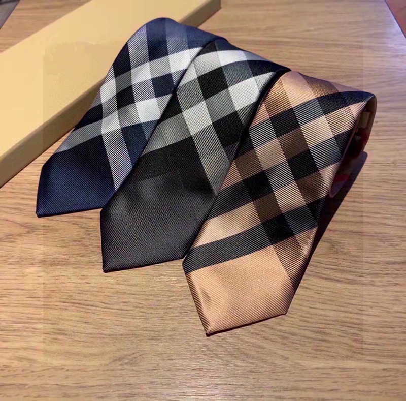 

High Quality Luxury Men Business Neck Ties Stripes Fashion Ties 3Colors Silk 100% Gentleman Neckties Designers