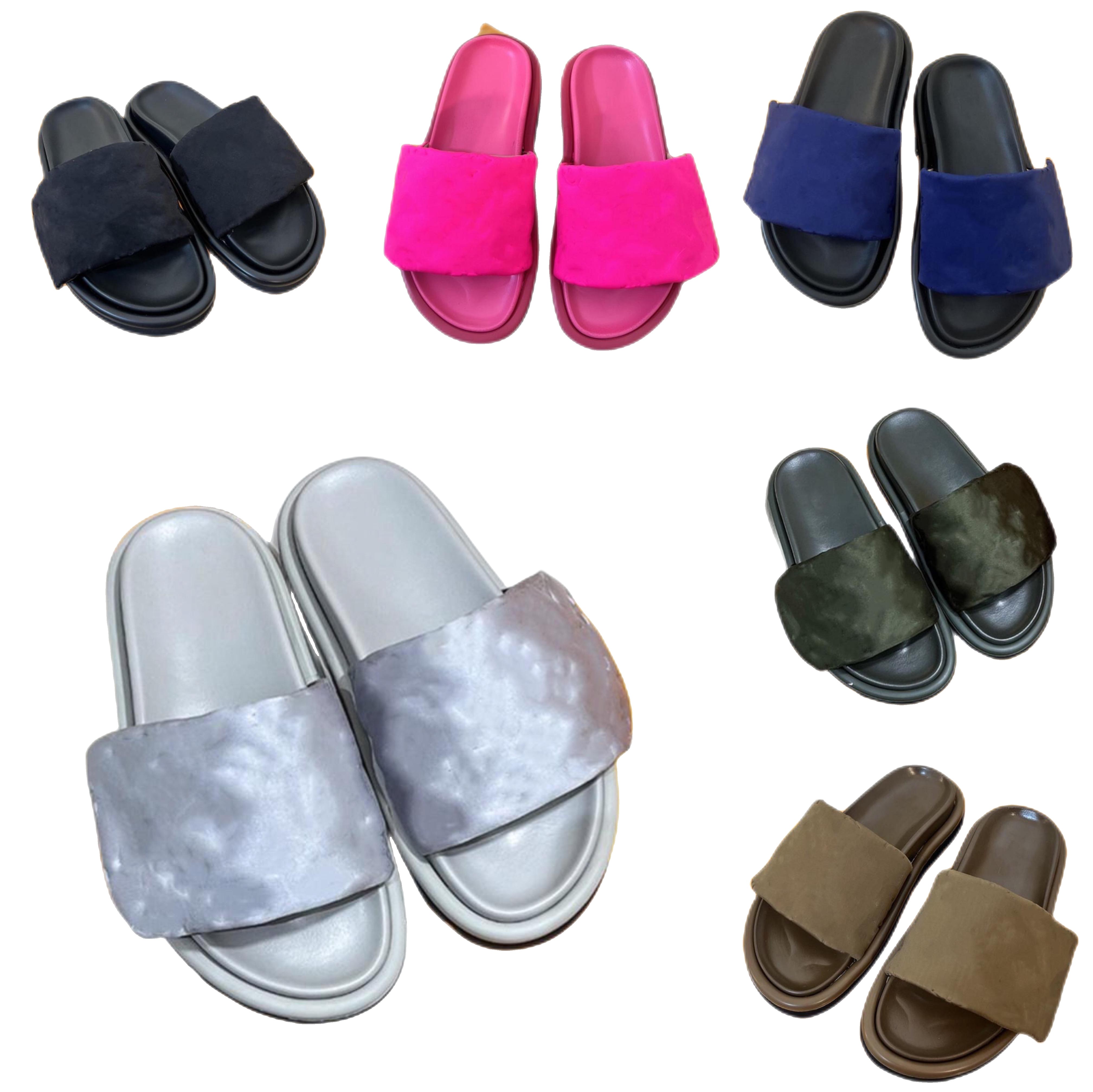 

2022 Sandals Men's and Women's slippers Fashion platform leather flats buckle flip flops High heels Dress shoes Casual shoes 34-44, Brown