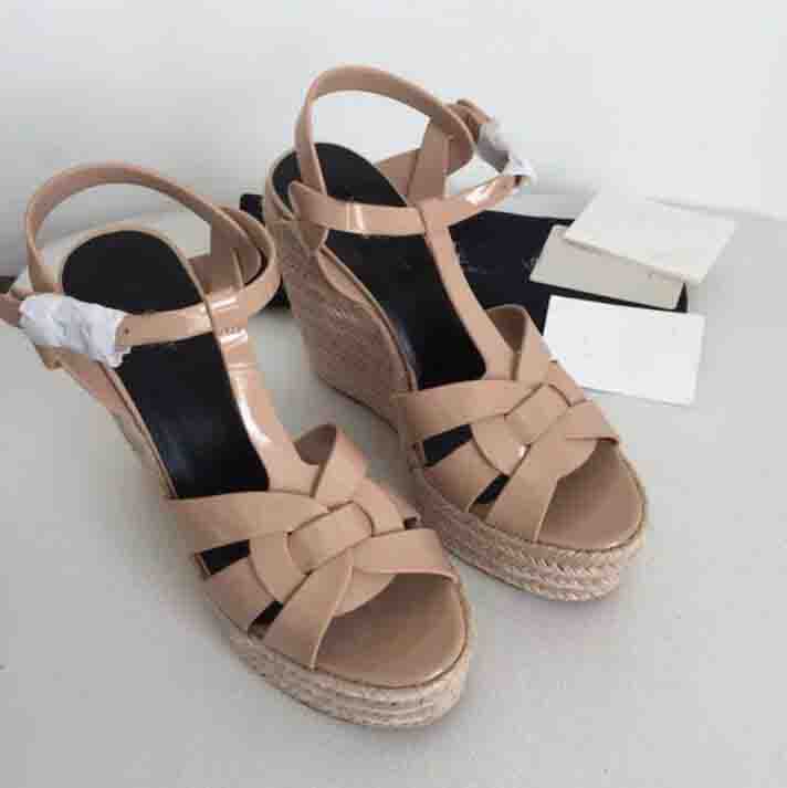 

Lady wedges Tribute wedge sandals espadrille heeled sandal Women sandal high heels shoes luxury design woman wedding party dress pump, 10
