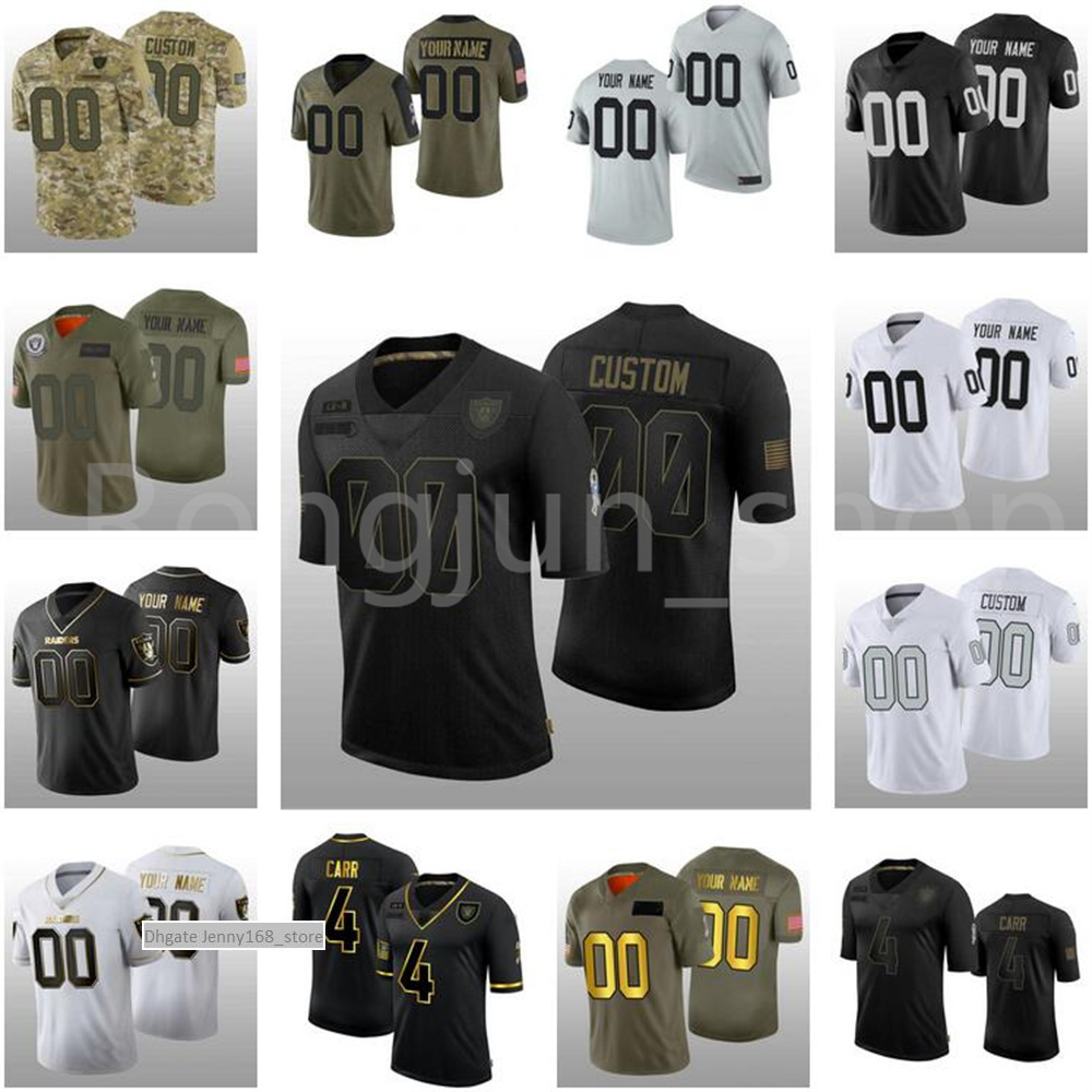 

2022 Las Vegas Men Women Youth Raider Stitched Football 28 Josh Jacobs 4 Derek Carr 11 Henry Ruggs III Elite Custom''NFL''jerseys Size S-6XL