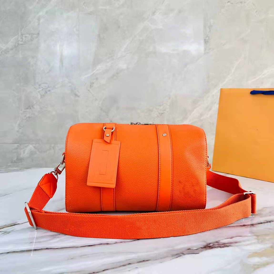 

Womens Handbags Purses Women Bag Shoulder Totes Fashion Leather Woman Designer Tote Purse Boston Bags Handbag Orange Girls Hangbag