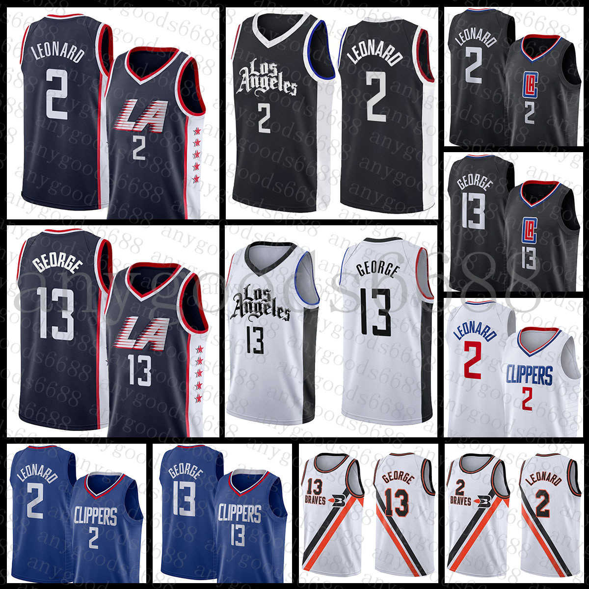 

Los''Angeles''Clippers''Men 13 2 Basketball Jersey Kawhi Leonard Paul George 015