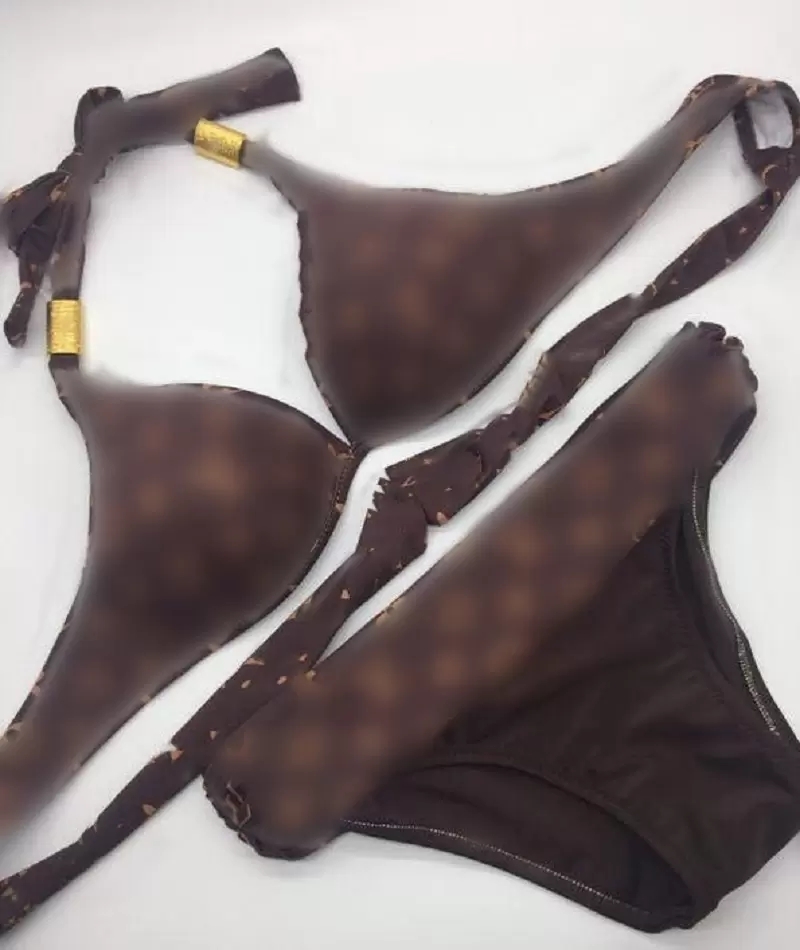 

2022 Home Textile Sexy Embroidery Bikini Set Brand Letter Luxury Swimwear Designer Ladies Backless Split Swimsuit Classic L Letters Swimwears Designer, As picture