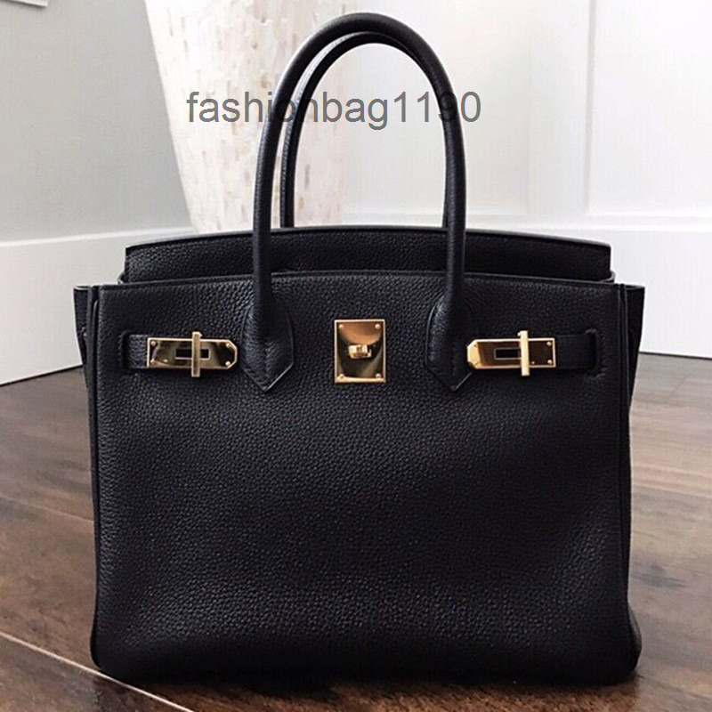 

Handbags Designer Bags Hermz Handbags Layer Lychee Grain 2022 Cowhide Fashion One Shoulder Portable Leather Women's Bag Birkins PHZ, Black trumpet