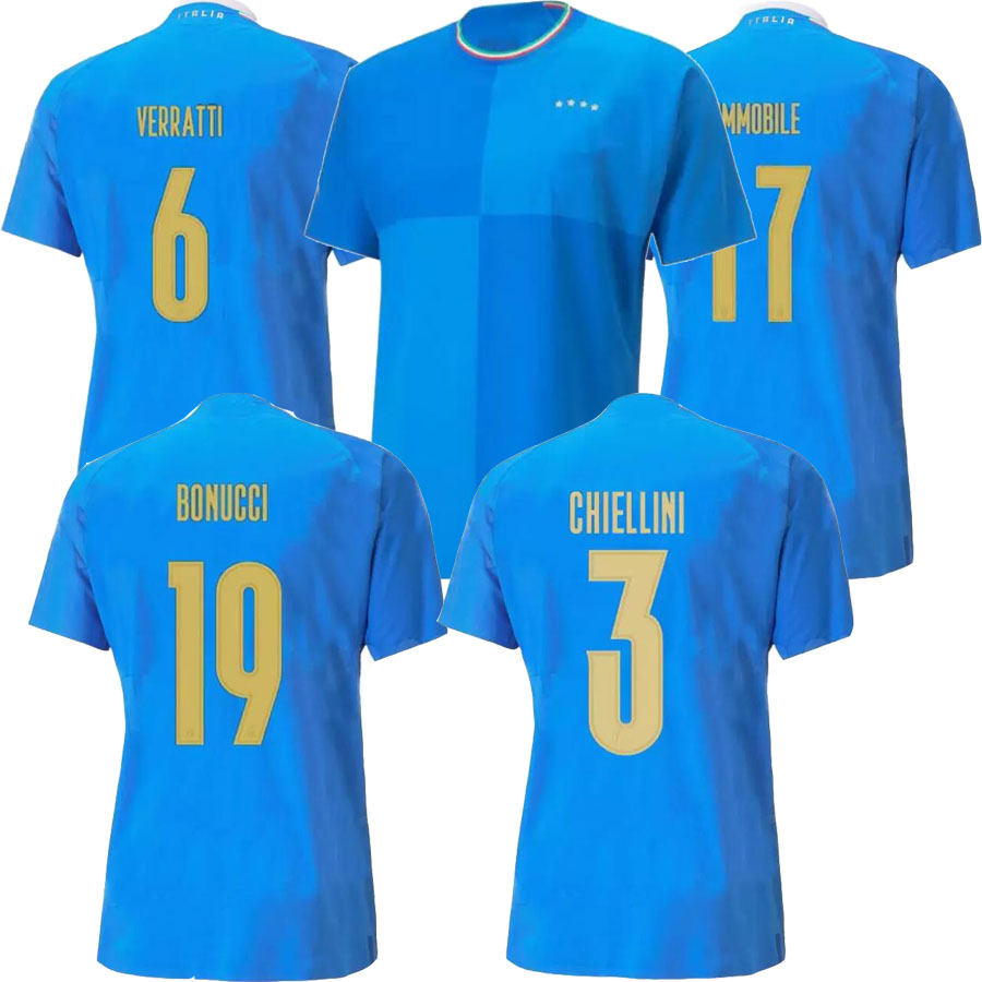 

2022 2023 Italia BONUCCI soccer Jersey 22 23 JORGINHO INSIGNE VERRATTI Belotti CHIESA BARELLA CHIELLINI ItalyS Pellegrini Immobile FOOTBALL SHIRTS, Home