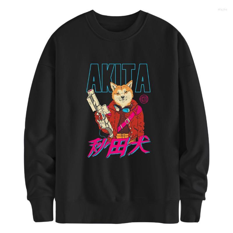 

Men' Hoodies & Sweatshirts Akita Dogs Fleece Men Printing Arrival Clothing Harajuku Winter Tracksuits Black Moleton Masculino 2022Men, Red6