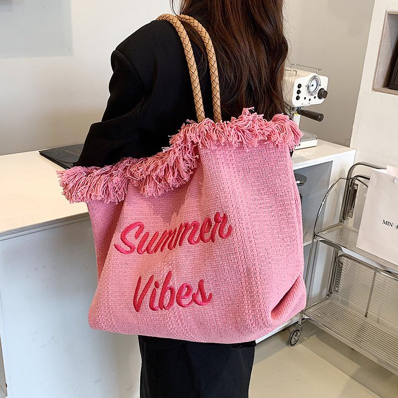 

Evening Bags Woven Shoulder Crossbody Bag Large Capacity Shopper For Women Tote Cute Luxury Designer Handbag Women's 2022 Trend FemaleEv, White