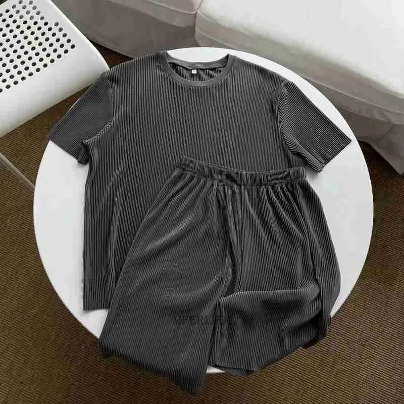 

Men's T-Shirts Summer Men Striped Tshirt Short Sleeve Plus Size 8XL Casual Young Korea Style Suit Loose Ins Home Tees TopsMen's, Black