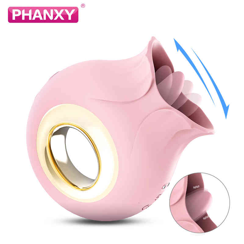Massager Sex toys Phanxy Tongue Licking Vibrator for Women G-spot Clit Nipple Stimulator Oral Pussy Vagina Quick Orgasm Toys Couples