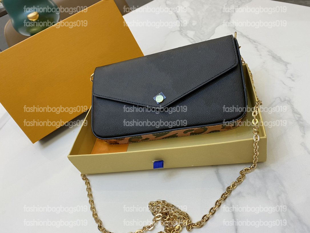 

2022SS Designers Pochette MM Cross Body Bag Wild at Heart leopard print Bags Monograms Empreinte leather purses womens bags Luxurys handbags