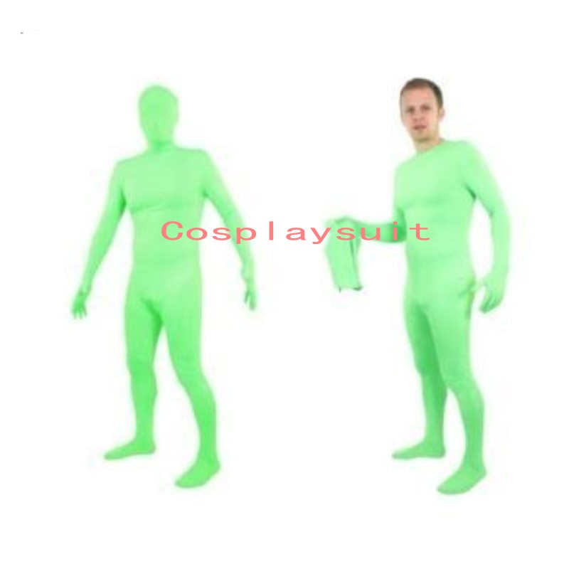 

Halloween cospaly solid color Catsuit Costumes full body Spandex Unitard tights Lycar zentai stage jumpsuit can removable hood, Orange