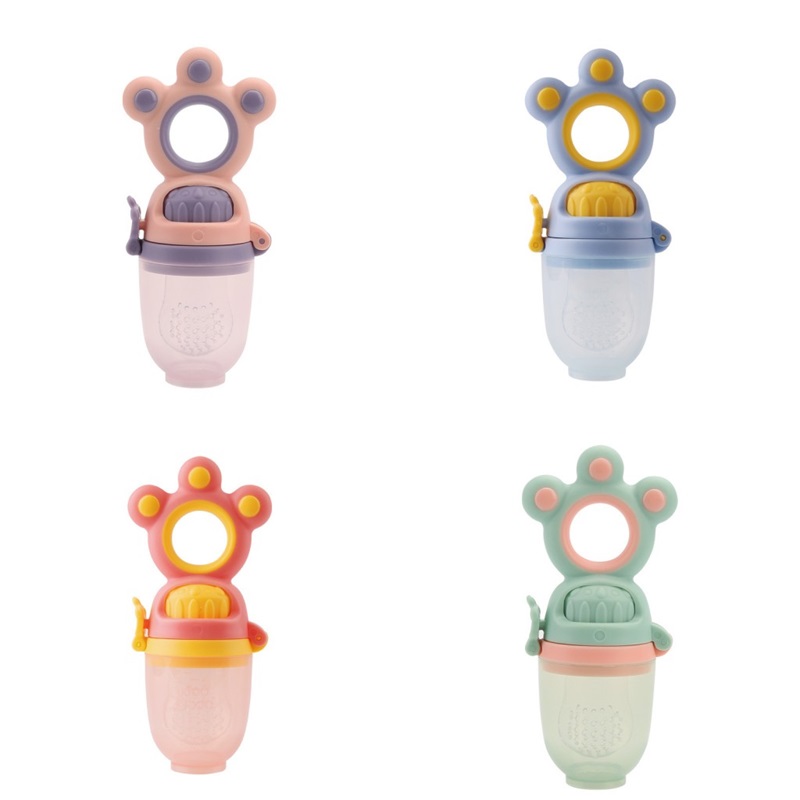 

Baby Food Mills Fruit And Vegetable Bite Bag Food Grade Silicone Cat Claw Shape Cute Manual Newborn Feeding 313 E3