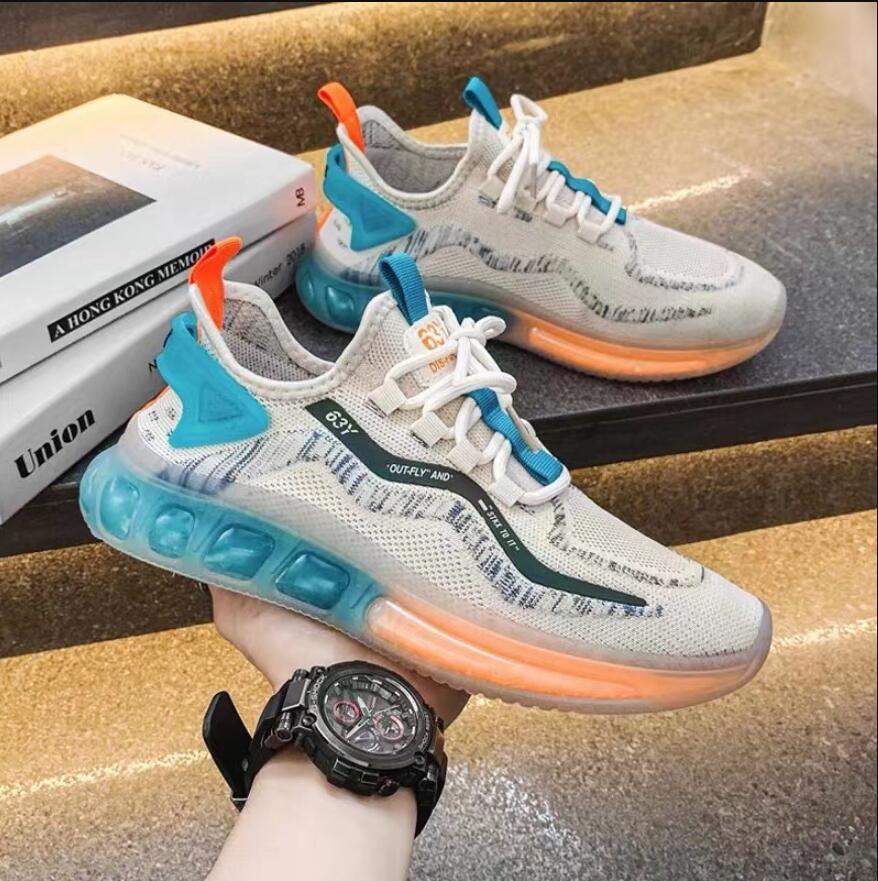 

Elegant FRE0088G Men's Sneakers Shoes Flying Mesh Men's Casual Walking Lace-up Hollow Comfort Perfect Breathable Sports