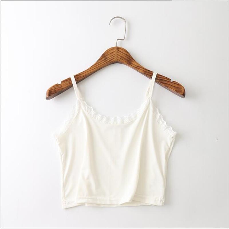 

Camisoles & Tanks Brand Women's Underwear Lace Light Vest Summer Cool Wear Adjustable Halter Top Coat.Camisoles, Black