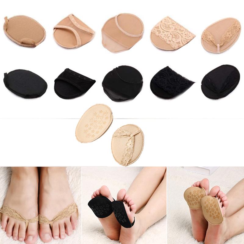 

Socks & Hosiery Pairs Toe Cover Sponge High Heels Half Yard Pad Invisible Non-slip Lace Forefoot Soft ProtectionSocks, B3