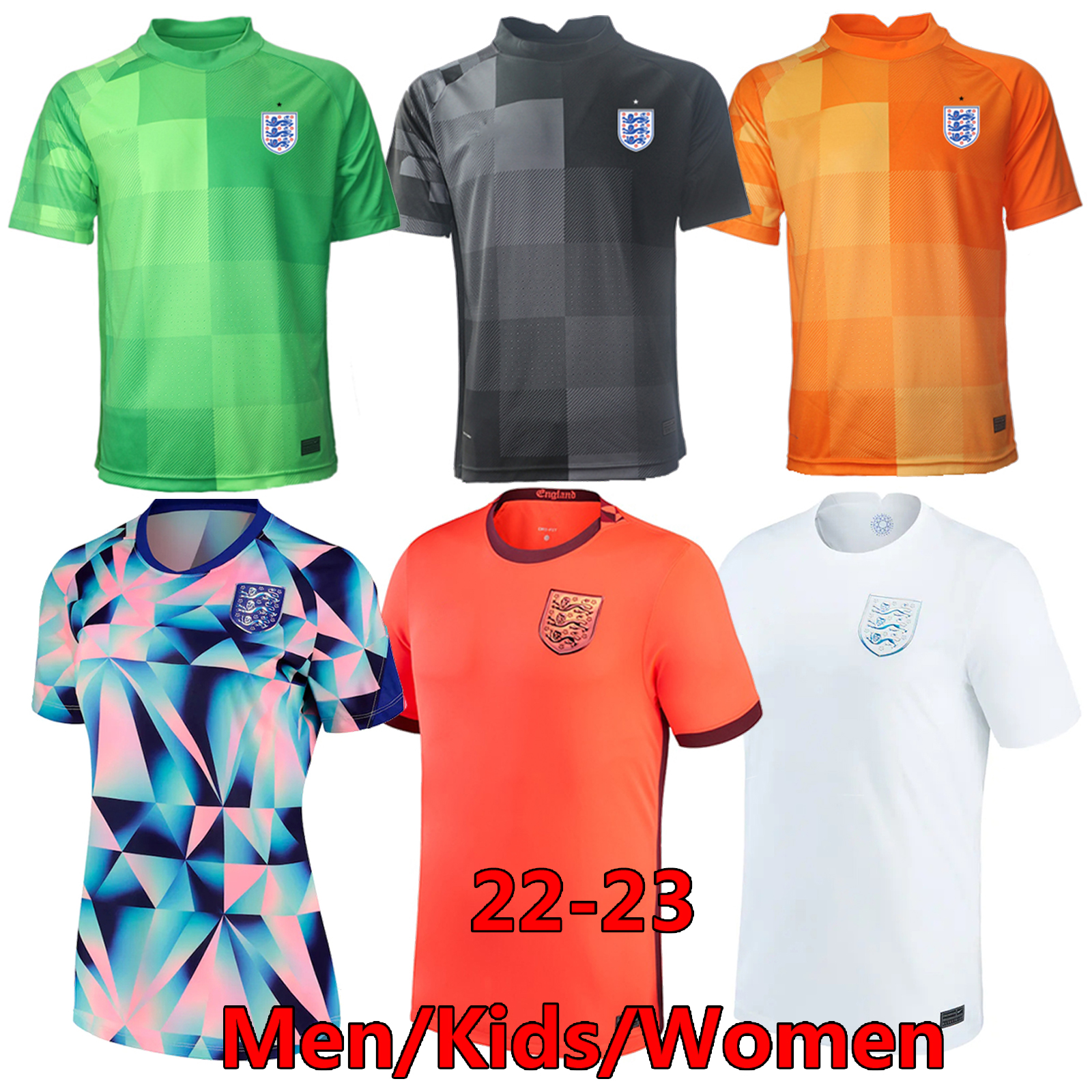 

Fans player Version Tops 2022 2023 Englands soccer Jerseys home away RASHFORD KANE MOUNT HENDERSON FODEN Men women child kids kit Football Shirt, Home women