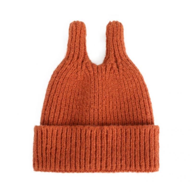 

Gym Clothing Knitted Fabric Practical Winter Soft Crochet Beanie Outdoor Supplies Warm Knit Hat Pilling Resistance For, Beige