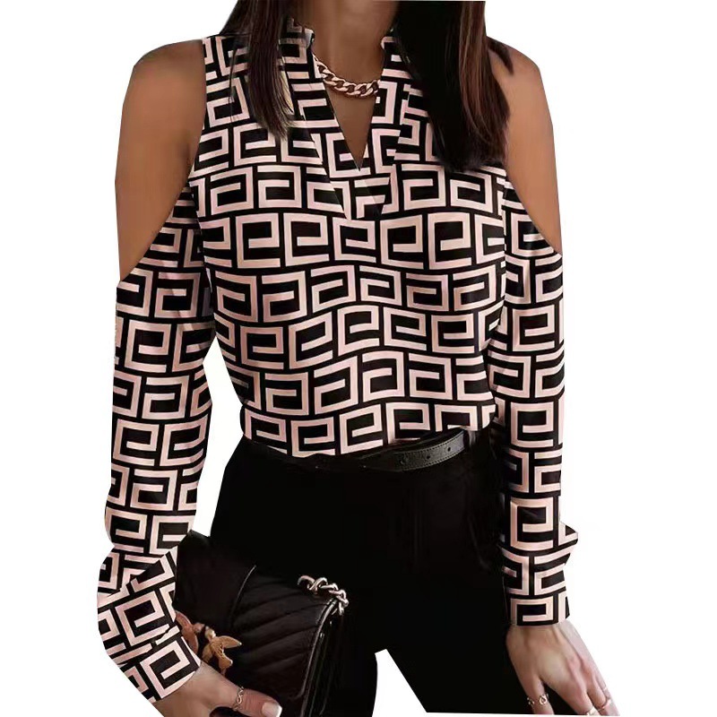 

Women Tops Sexy Blouses Middle Sleeve Printing Tees Elegant Dresses Casual Top Blusas Chemise Female Coats Shirts Size S-3XL