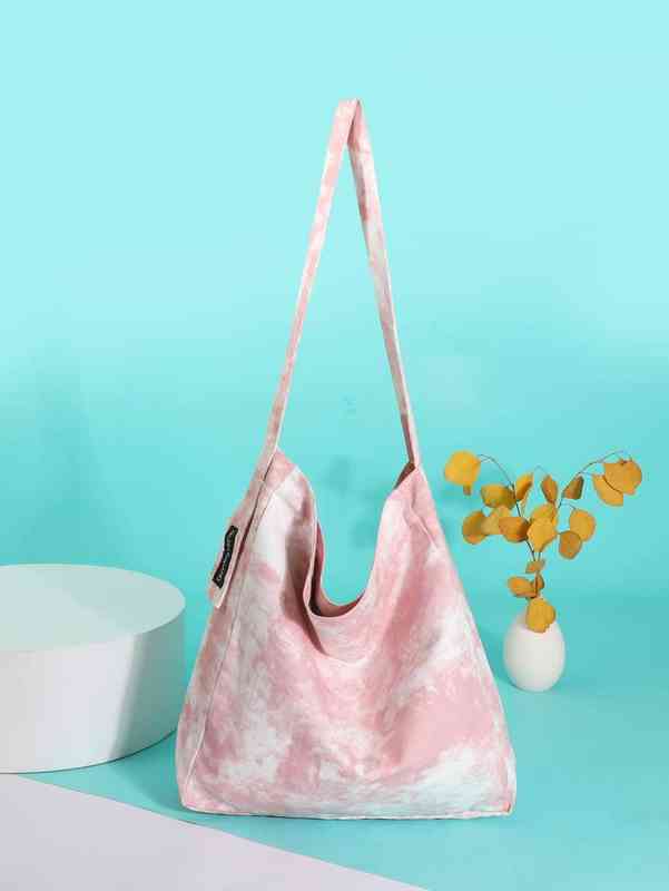 

Bag Brand Designer Fashion Dinner Luxury Shoulder Handbag Tie Dye Pattern Colorblock Bucket Superior Quality Genuine Shopping Wallet, Pink