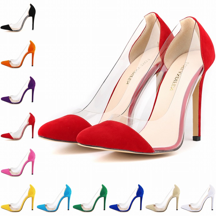 

2022 Fashion Stiletto Sandals Pointed Toe Multicolor Women's Shoes, Red
