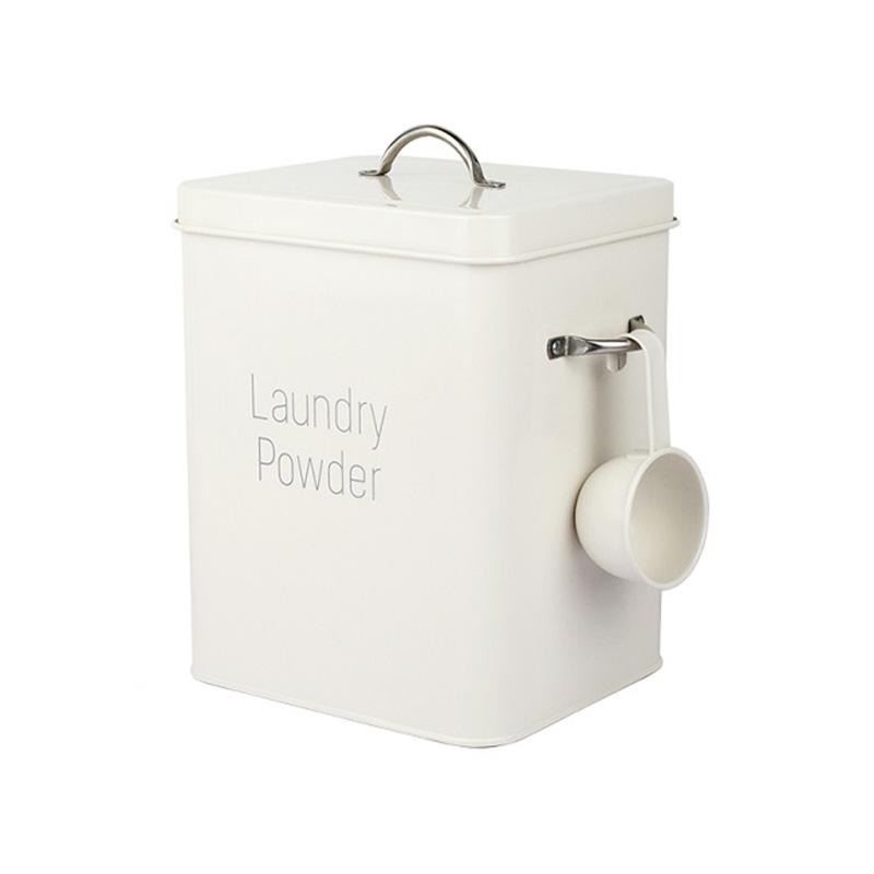 

Storage Bottles & Jars Iron Laundry Powder Food Bucket, With Airtight Lid And Spoon, Milky-white&Cyan-blue&Pink 16cm W X 11.7cm D X2