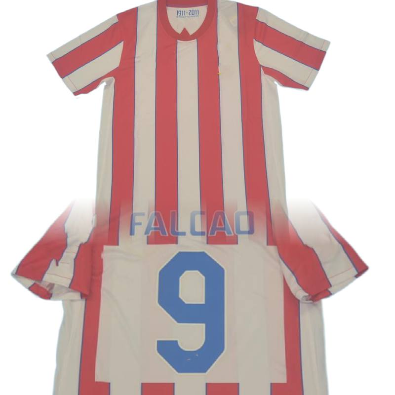 

11 12 Retro Soccer Jerseys AT M FALCAO KOKE SAUL GODIN GABI Home Jersey EURO LEAGUE FINAL Version For Men Maillot Football Shirt, 11/12 home euro version