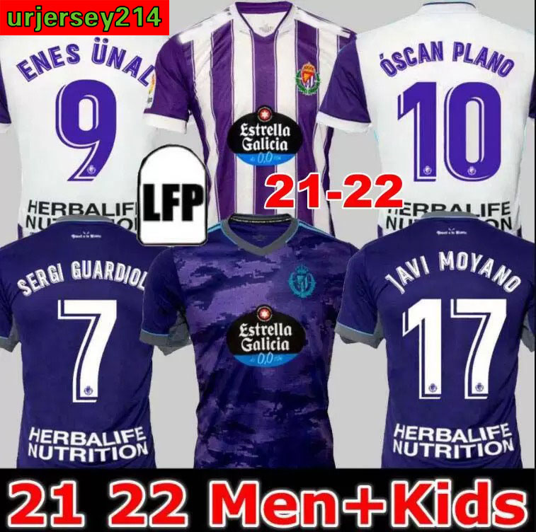 

Real Valladolid soccer jerseys Weissman FEDE . Sergi Guardiola Óscar Plano L. Olaza R.Alcaraz Marcos Andre camisetas de fútbol 2021 2022 men kids kit FOOTBALL SHIRTS, Home