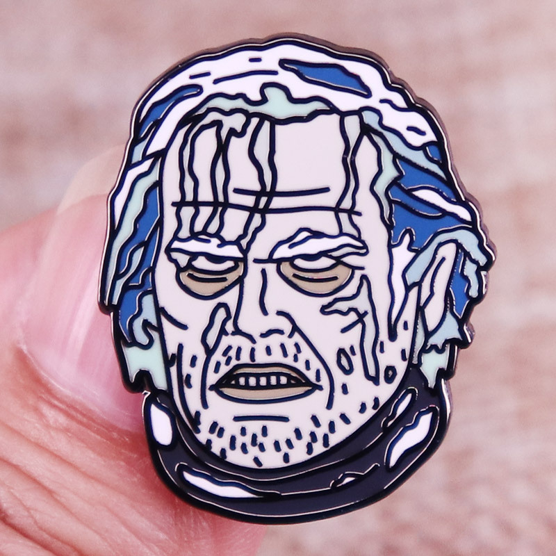 

Flash horror movie scene freezing Jack Lapel Pin Badge jewelry gift, As picture