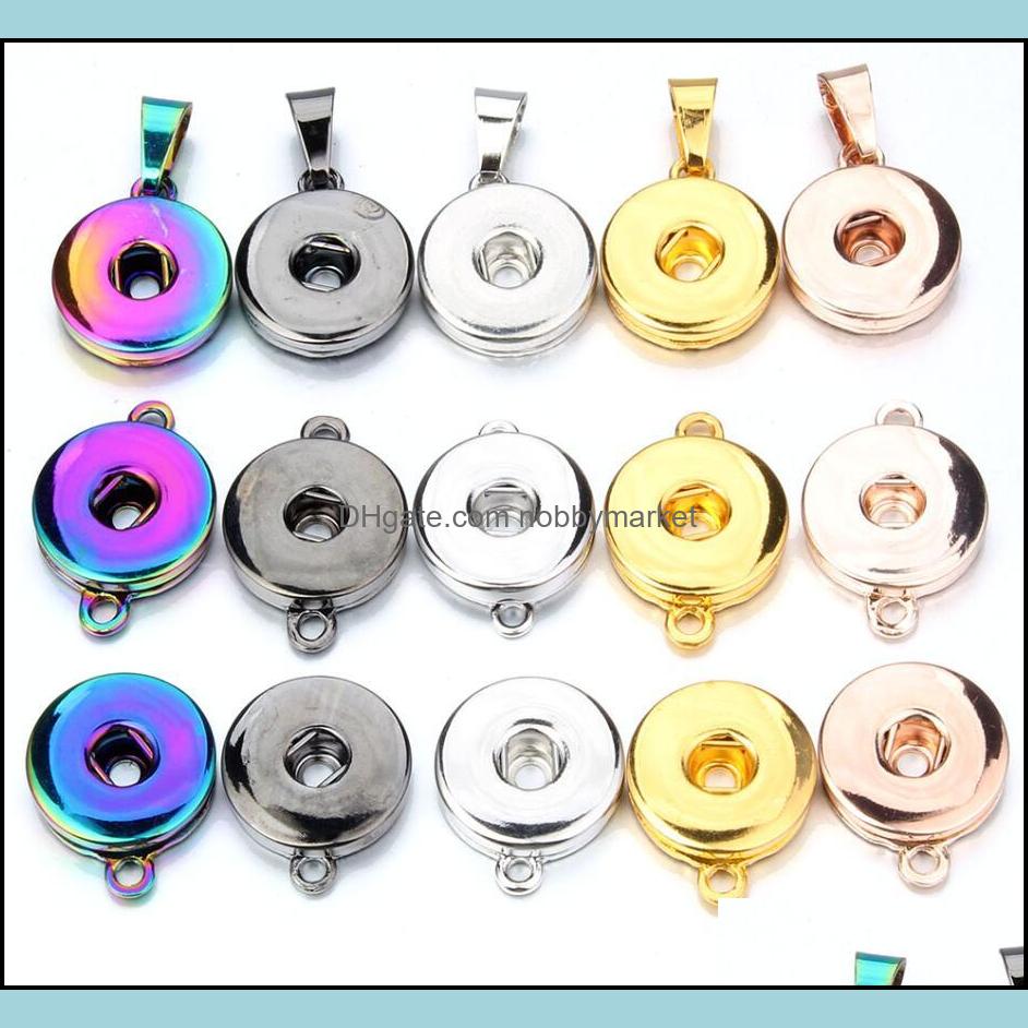 

Lots Styles Snap Button Jewelry Dazzle Color Plating Pendant Fit 18Mm Snaps Buttons Necklace For Women Men Noosa P0037 Drop Delivery 2021 Ne