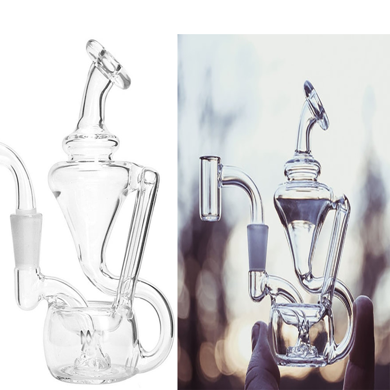

5inchs Mini Oil Rigs Hookahs Small Bong Thick glass Water Bongs Beaker Base Dab Bong Smoking Pipe Accessories With 10mm 14mm banger