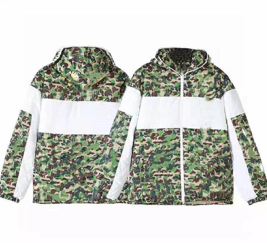 

Mens Jacket Fashion Camouflage New Luxury GGity Down Jackets Coat Mens Parkas Trend Letter Printing Streetwear S-3XL, Green