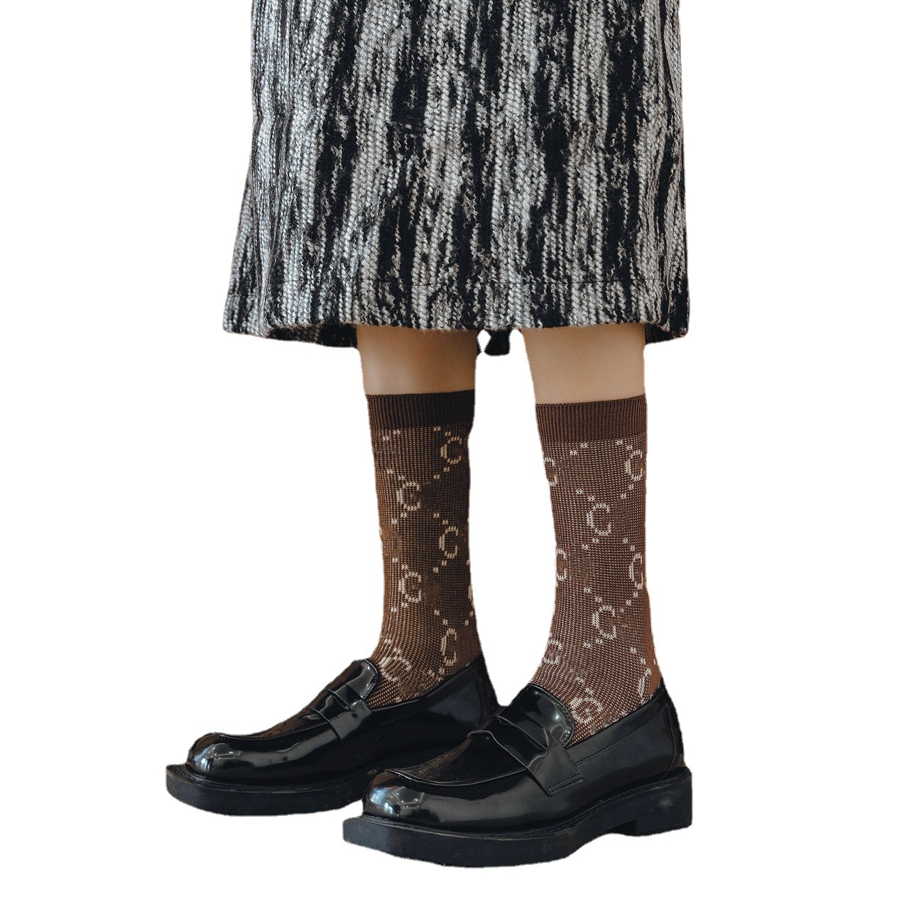 

2022 Designers Mens Womens Socks Luxurys double g letter Sports Winter Mesh Letter Printed Brands Cotton Man Femal Sock 5 colors, Black